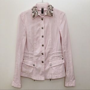 Marc Cain Rhinestone Embellished Shirt Jacket